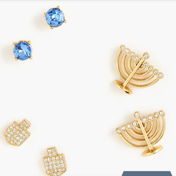 J. Crew Jewelry - Hanukkah stud earrings, NWT